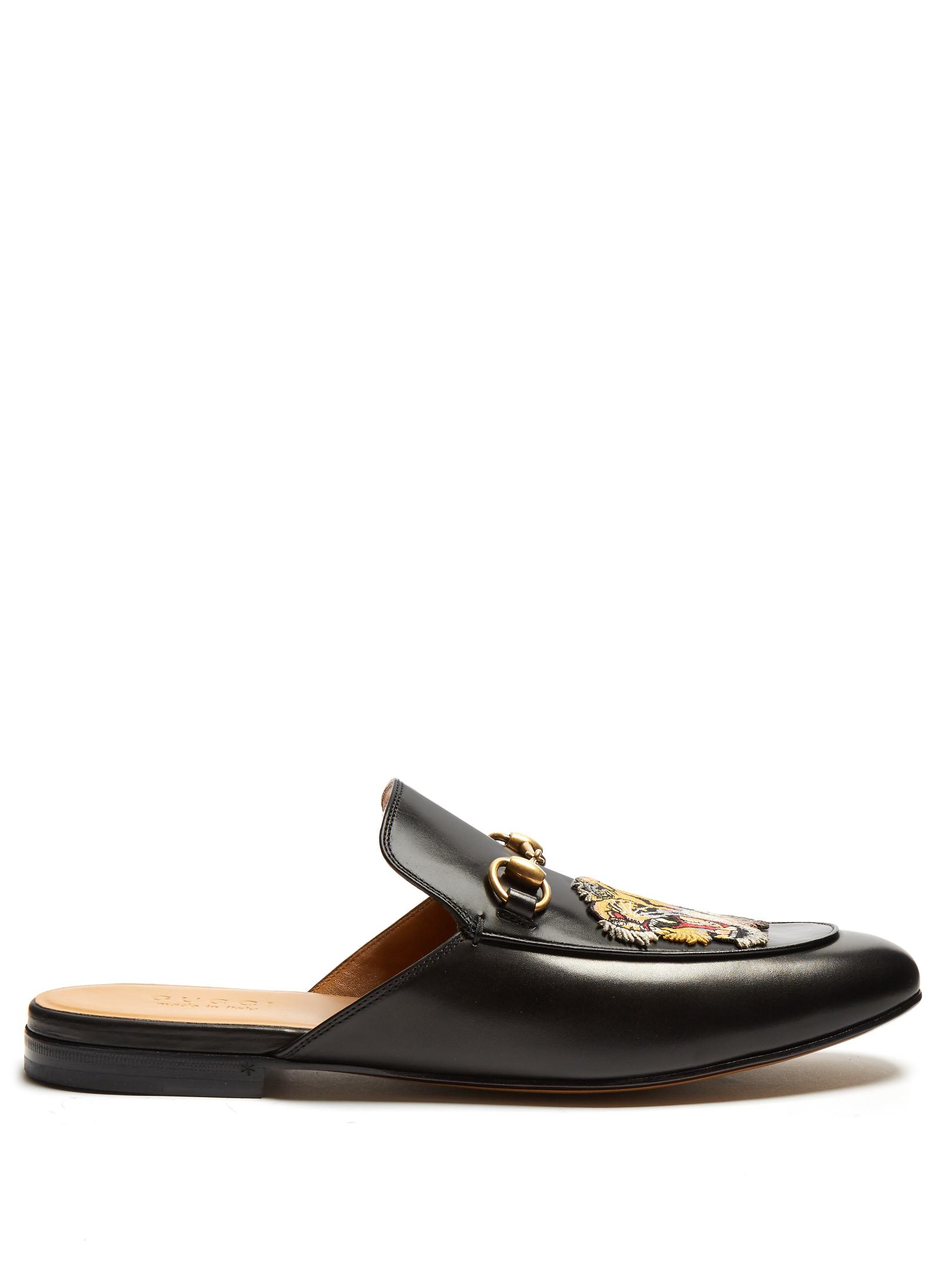 gucci mens backless loafers